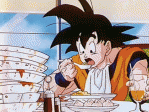 Goku Dragon Ball Z Dragonball essen fressen Teller leere leerer trinken speisen Hunger hungrig Son