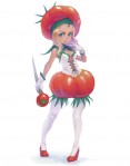 Girl Mädchen Tomate Tomaten