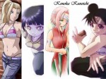 tenten naruto sakura ino hinata bikini blond rosa