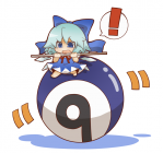 Touhou Cirno Flügel Chibi Kugel Billard