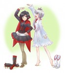 RWBY Ruby Rose Weiss Schnee Red White